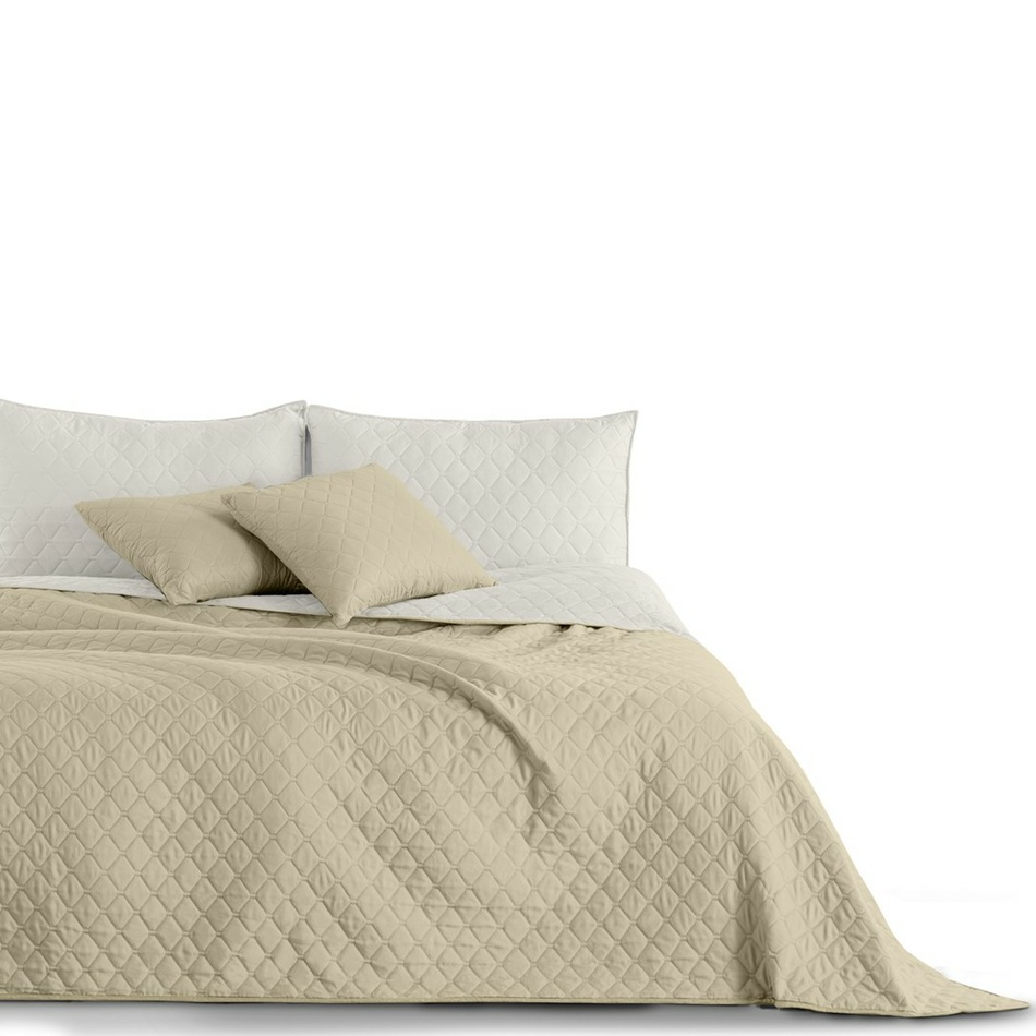 DecoKing Axel ágytakaró bézs/fehér, 170 x 210 cm