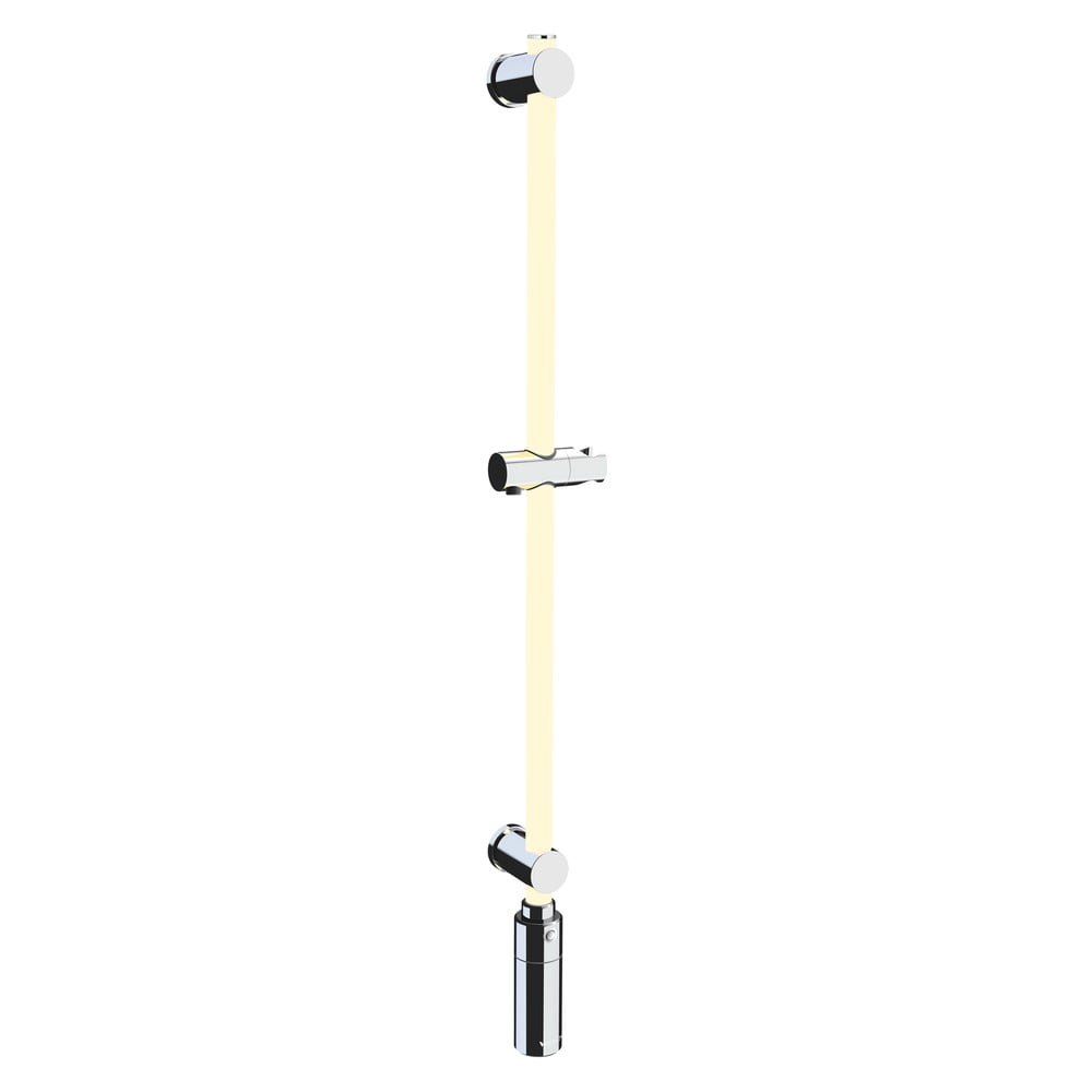 Ezüstszínű fali zuhanytartó 94 cm LED – Wenko