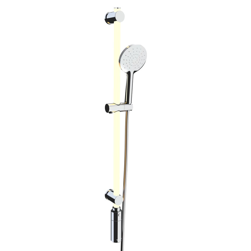 Ezüstszínű zuhanyszett 94 cm LED – Wenko