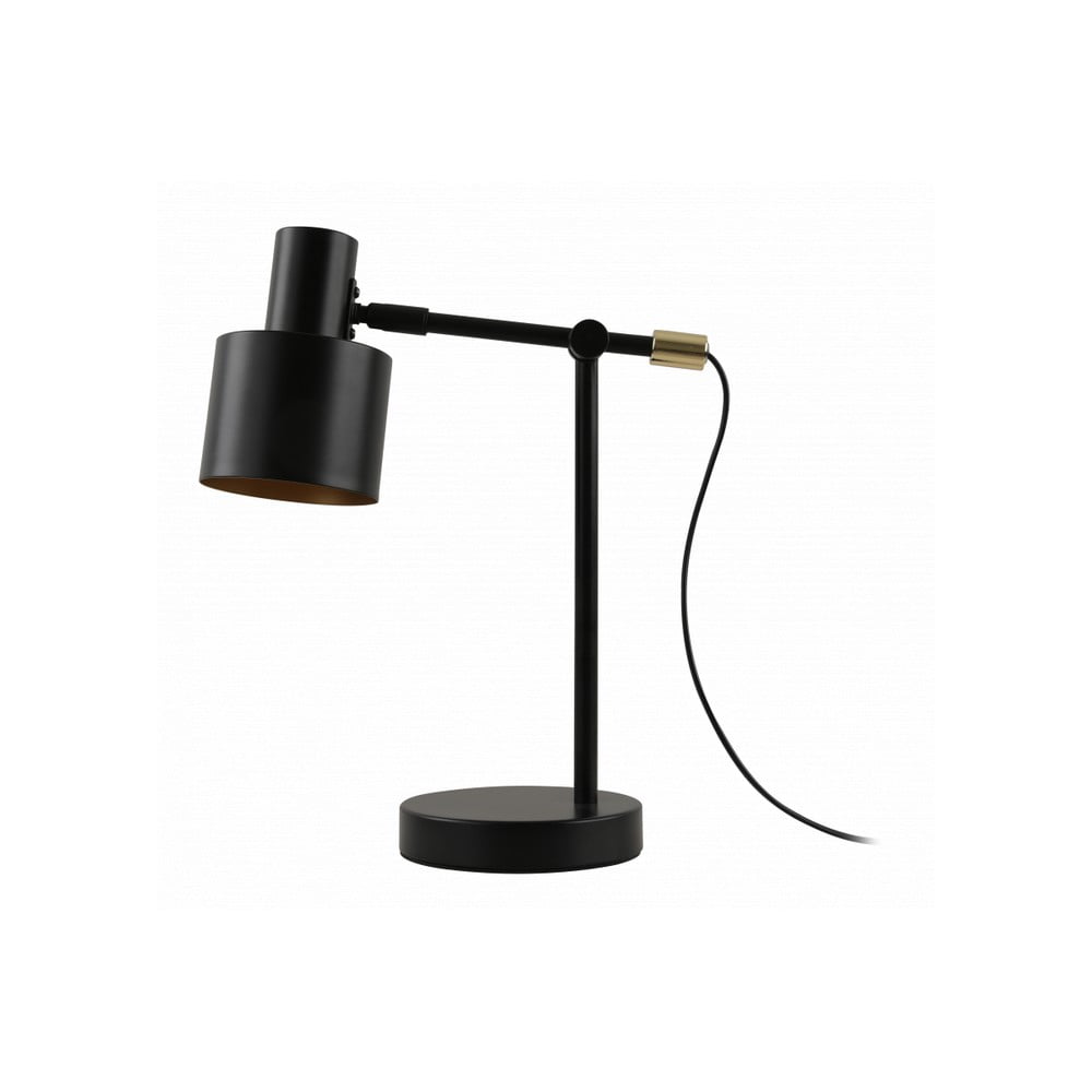 Fekete asztali lámpa fém búrával (magasság 35 cm) Selvia II – GTV