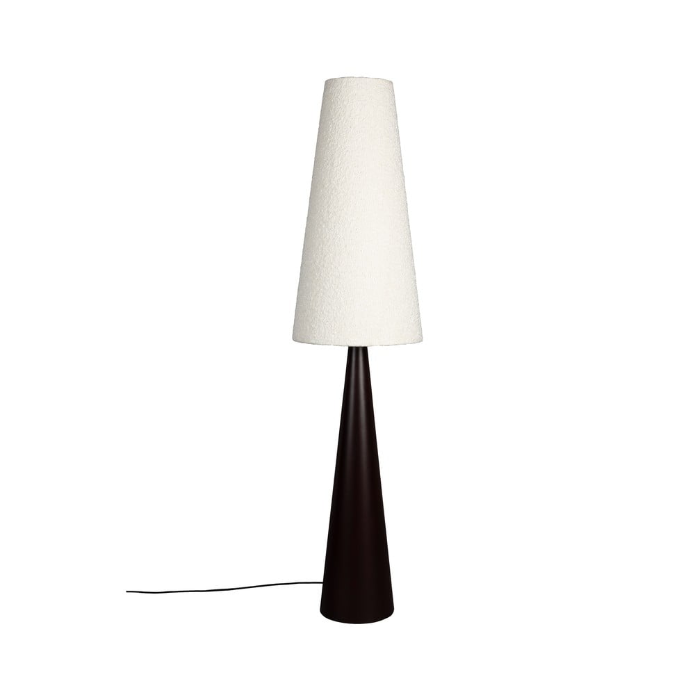 Fekete-fehér dimmelhető állólámpa textil búrával (magasság 166 cm) Miki – Dutchbone