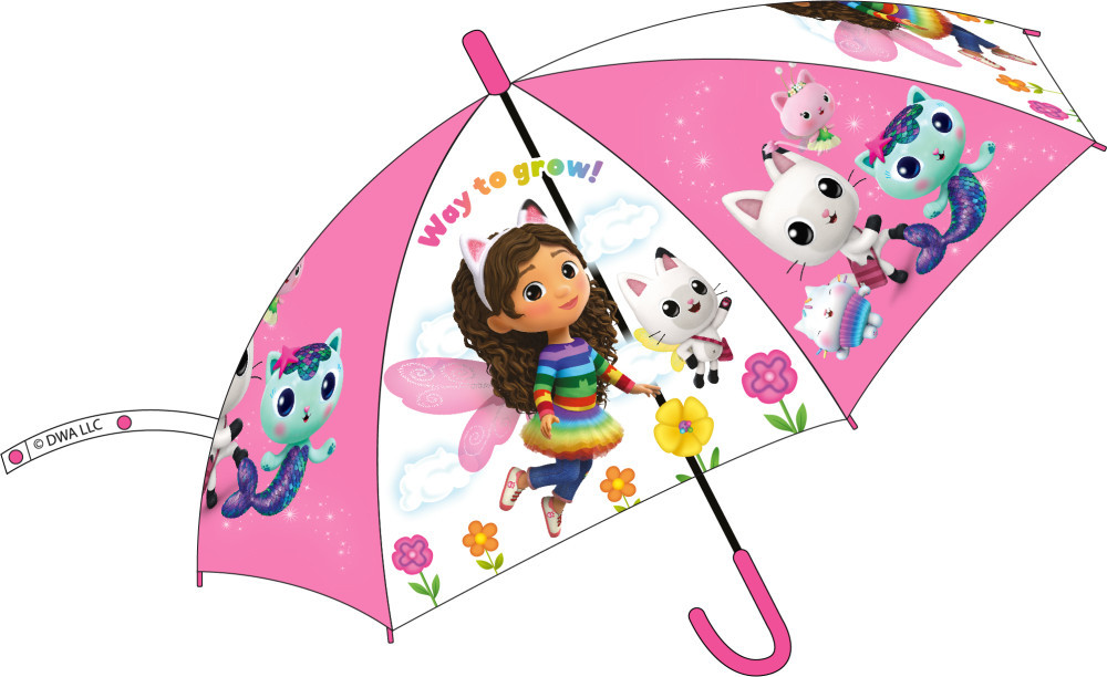 Gabi babaháza Fly gyerek félautomata átlátszó esernyő Ø74 cm