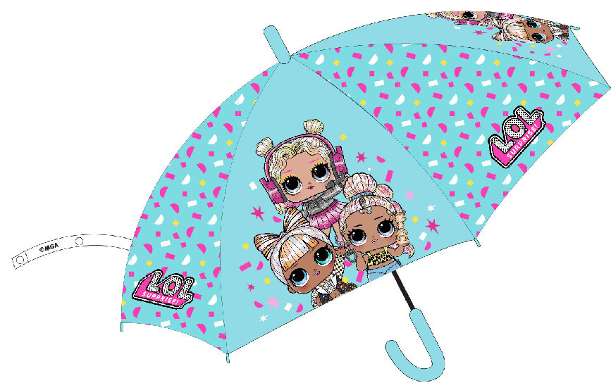 LOL Surprise Confetti gyerek félautomata esernyő Ø74 cm