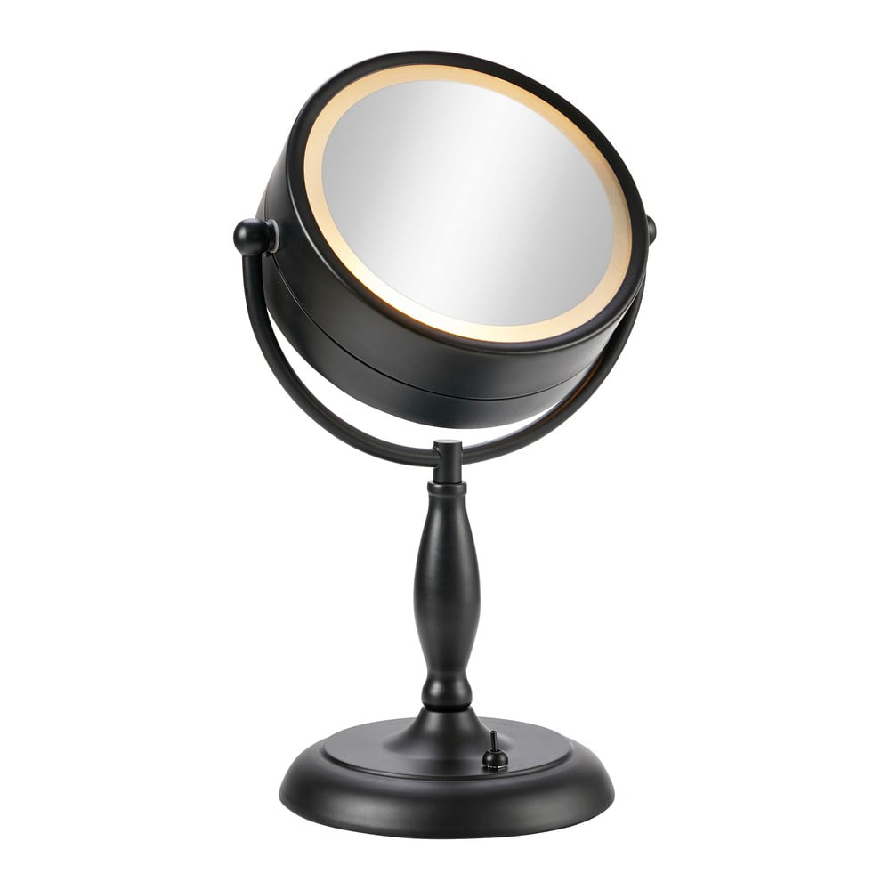 Matt fekete asztali lámpa üveg búrával (magasság 36 cm) Face – Markslöjd