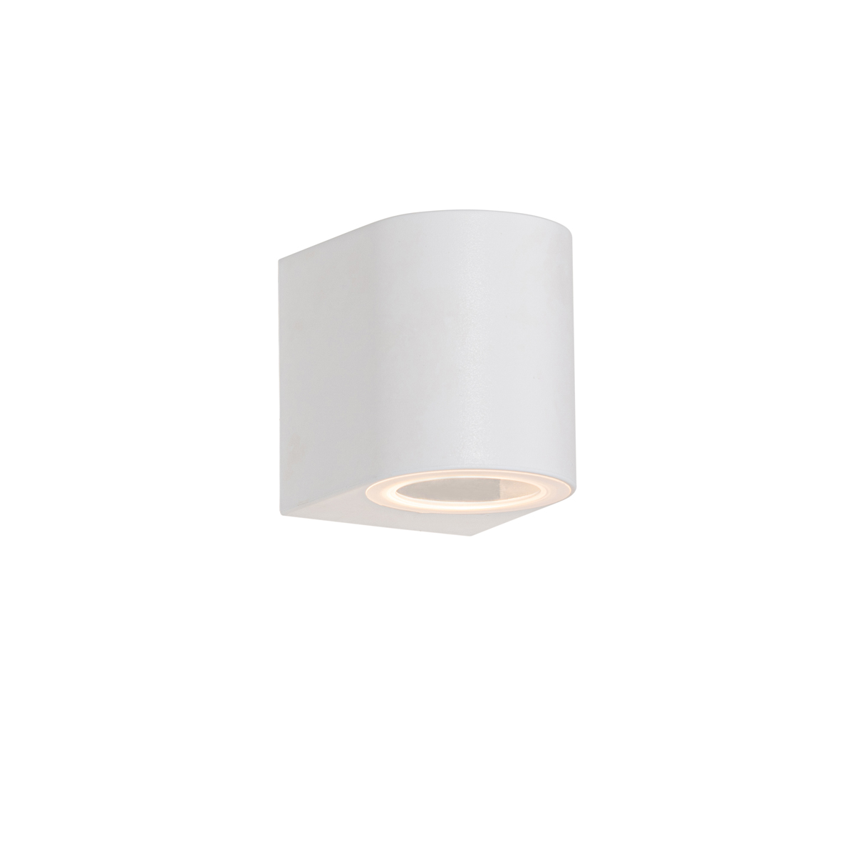 Modern kültéri fali lámpa fehér műanyag ovális - Baleno