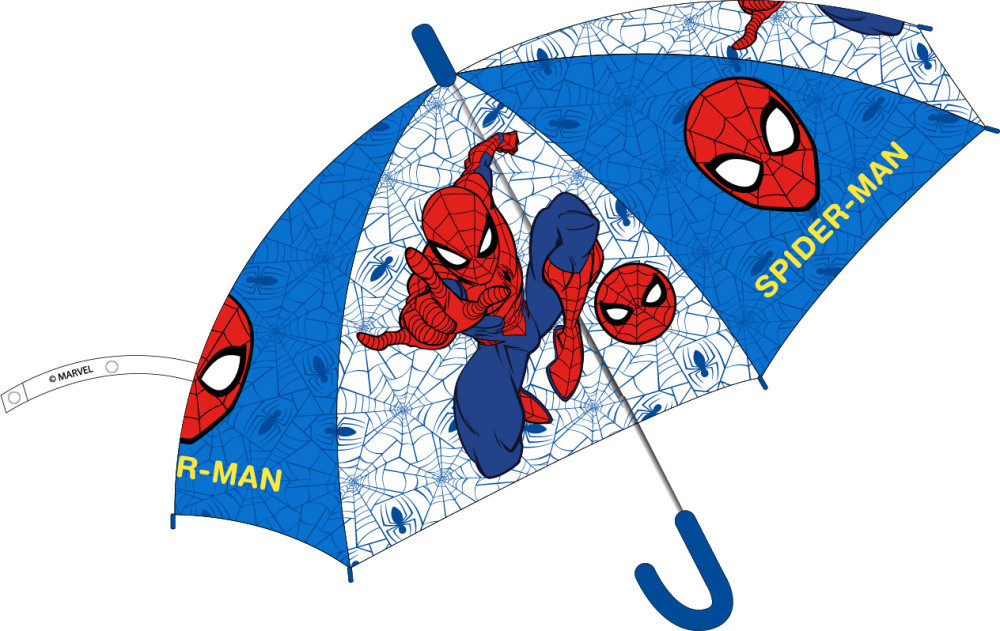 Pókember Web Blue gyerek félautomata átlátszó esernyő Ø74 cm
