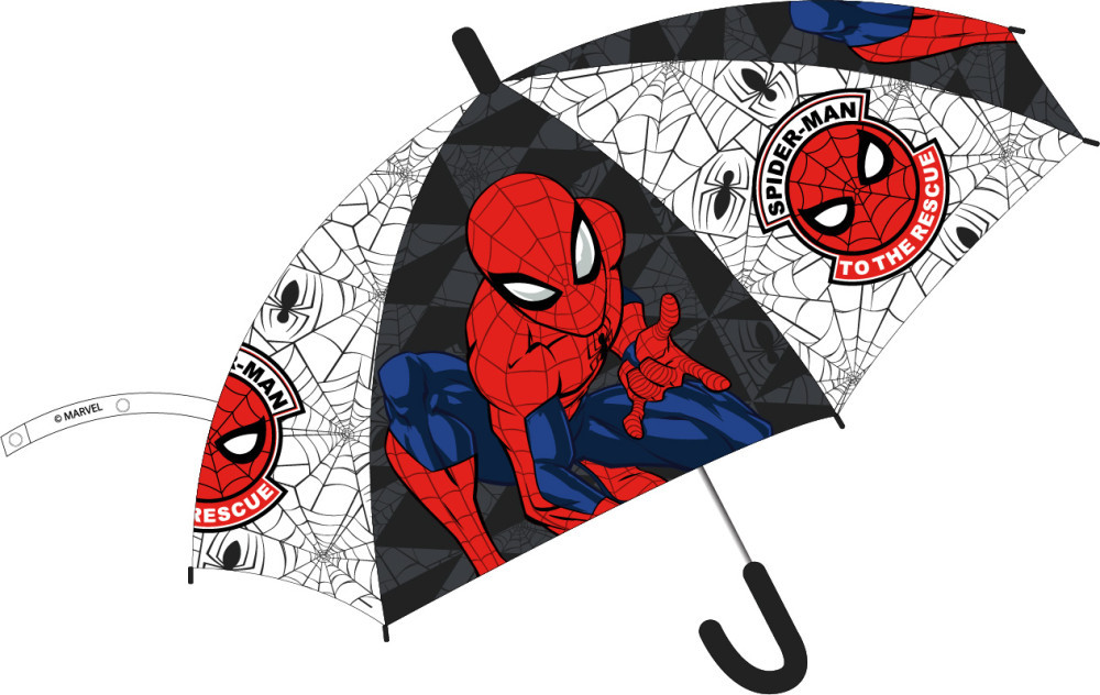 Pókember Web gyerek félautomata átlátszó esernyő Ø74 cm