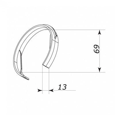 Rögzítő gyűrű hővisszanyerő szellőző rendszerhez Ø 63 mm