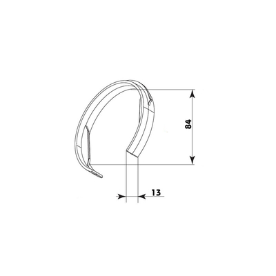 Rögzítőgyűrű hővisszanyerő szellőzőcső rendszerhez Ø 75 mm