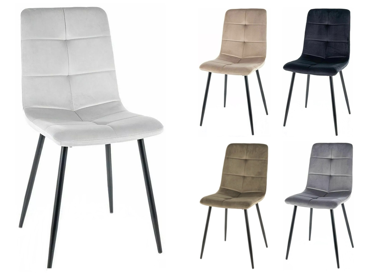 SIG-Ivo Velvet modern fémvázas szék