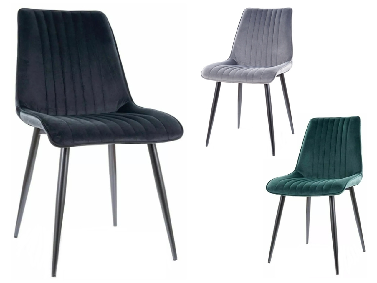SIG-Kim Velvet modern fémvázas szék
