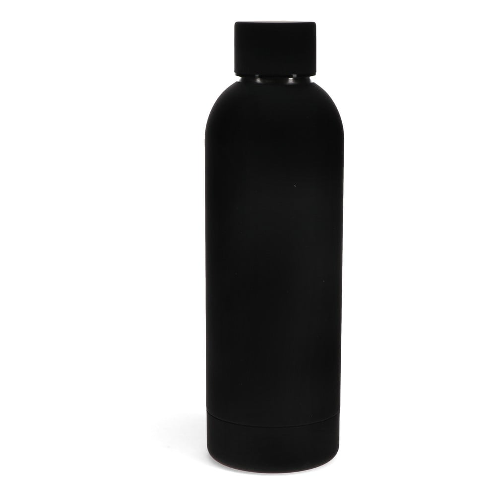 Fekete rozsdamentes acél ivópalack 500 ml – Rex London
