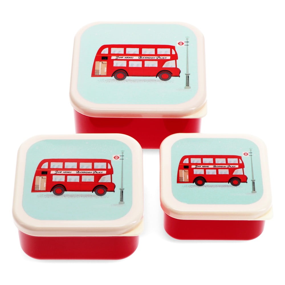 Gyerek uzsonnás doboz 3 db-os Routemaster Bus – Rex London