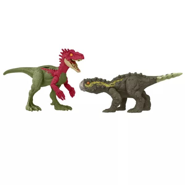 Jurassic World: Dinó figura - Eoraptor vs Stegouros