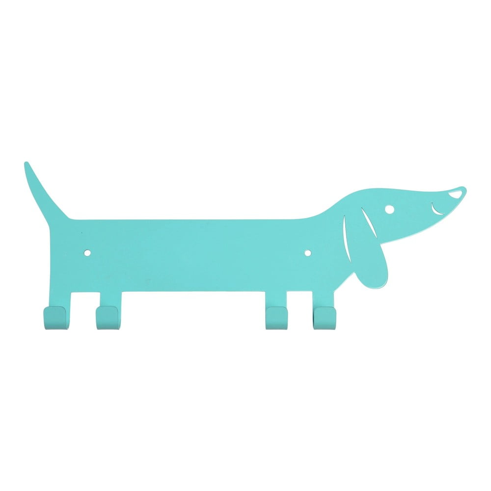 Türkiz fém fali gyerek fogas Sausage Dog – Rex London