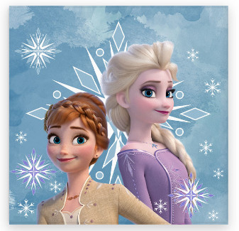 Disney Jégvarázs Snowflake kéztörlő, arctörlő, törölköző 30x30cm