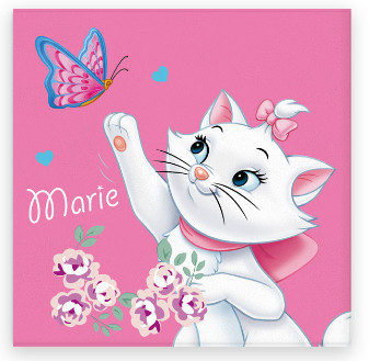 Disney Marie cica Butterfly kéztörlő, arctörlő, törölköző 30x30cm