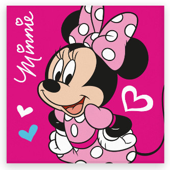 Disney Minnie Love kéztörlő, arctörlő, törölköző 30x30cm