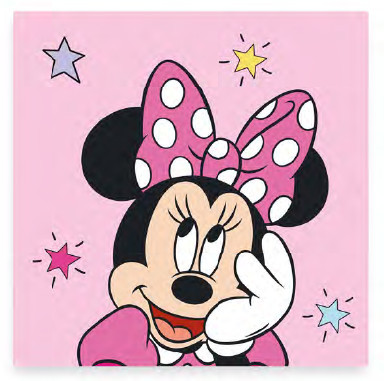Disney Minnie Star kéztörlő, arctörlő, törölköző 30x30cm
