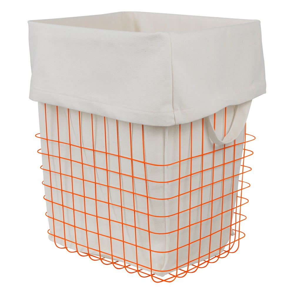 Narancssárga fém-textil szennyeskosár 64 l Store-It – Mette Ditmer Denmark