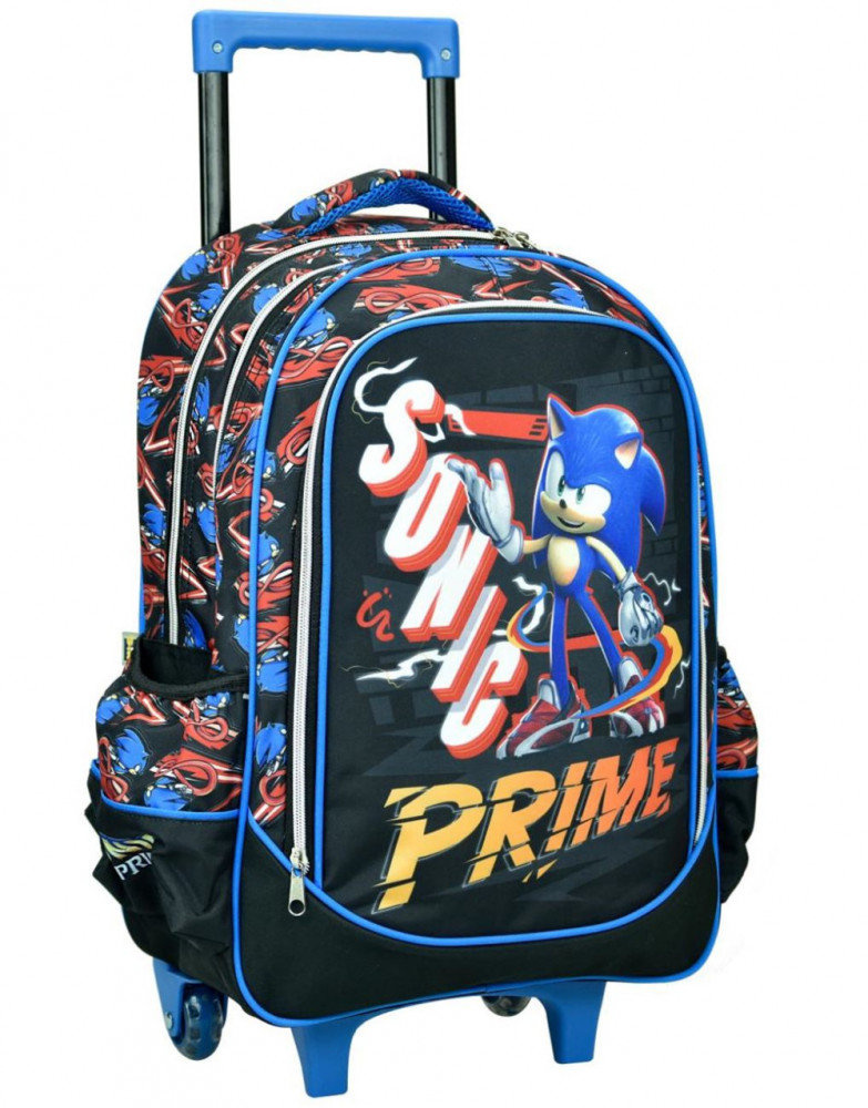Sonic a sündisznó Get Me gurulós iskolatáska, táska 46 cm
