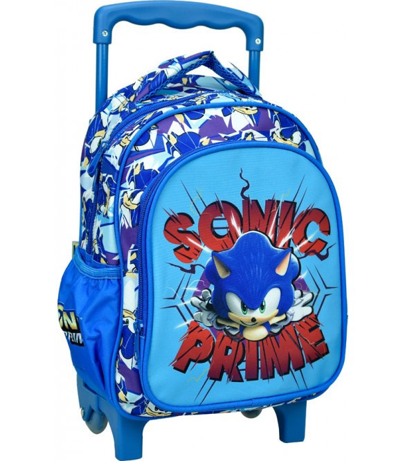 Sonic a sündisznó Prime gurulós ovis hátizsák, táska 30 cm