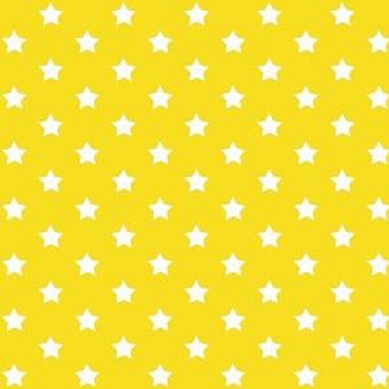 Sárga csillagos mintás öntapadós tapéta