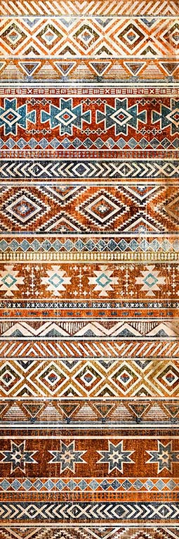 Inka szőnyeg - szegecses vászonkép