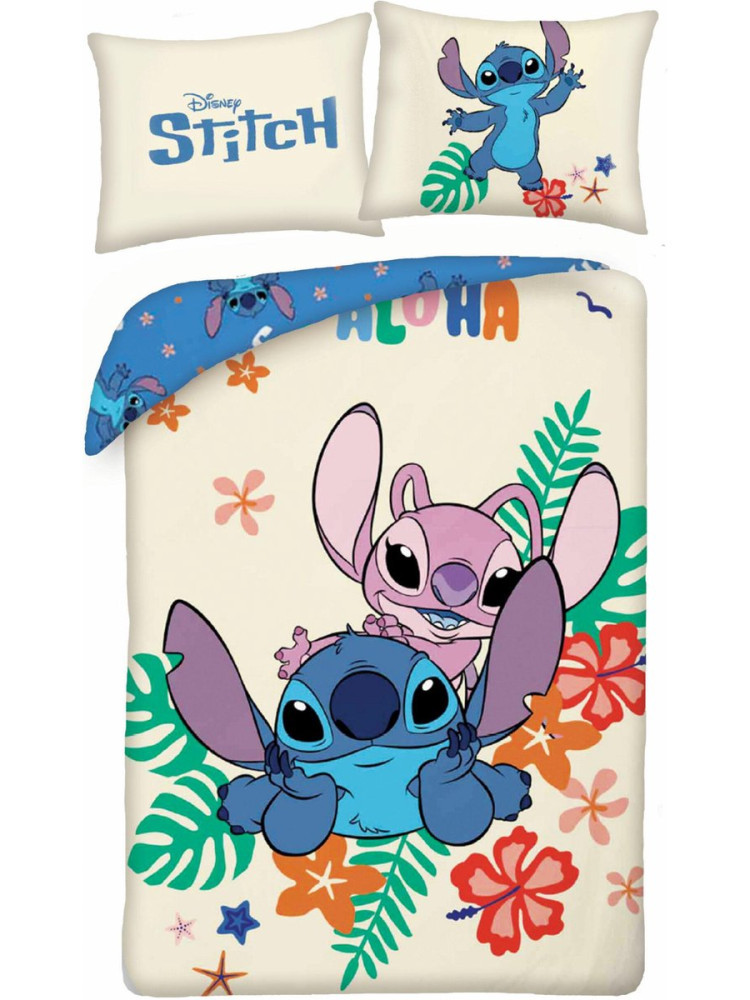 Disney Lilo és Stitch, A csillagkutya Fun ágyneműhuzat 140×200cm, 70×90 cm