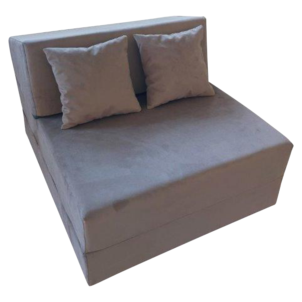 Összecsukható matrac/fotel, 2v1, barna Taupe, PELOS