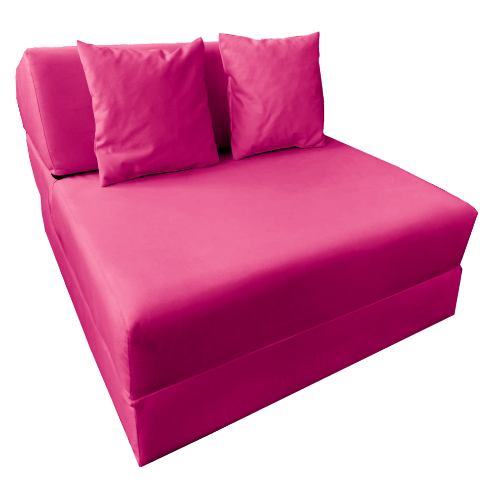 Összecsukható matrac/fotel, 2v1, rózsaszín magenta, PELOS