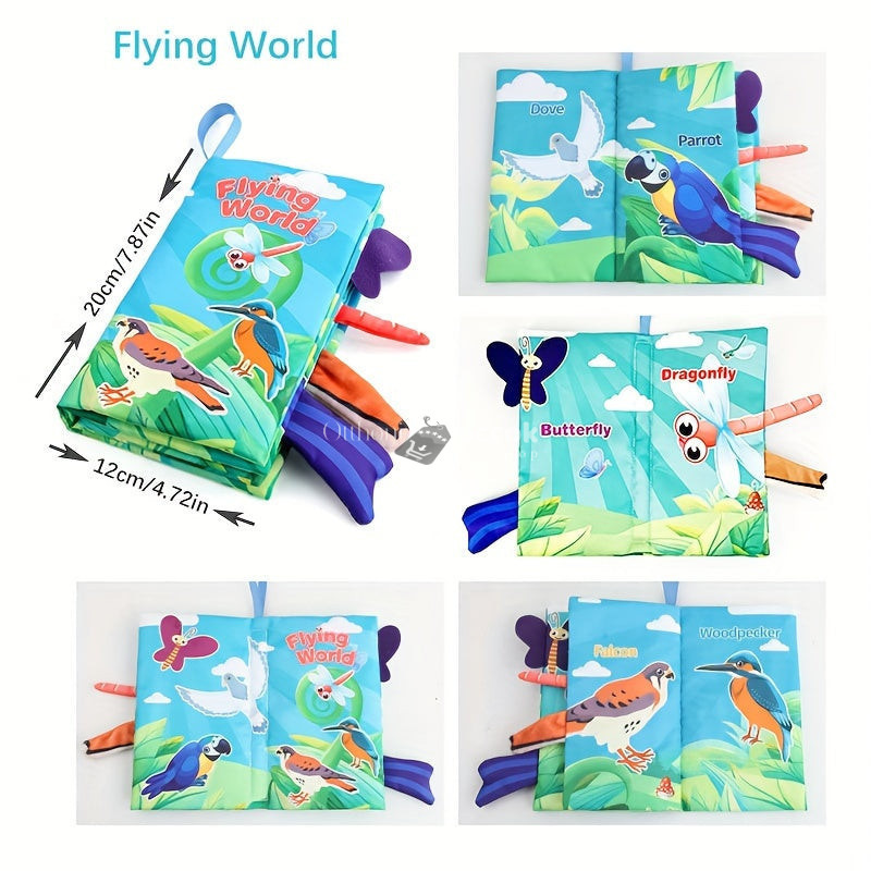 Textilkönyv kisgyerekeknek - Repülő állatok
