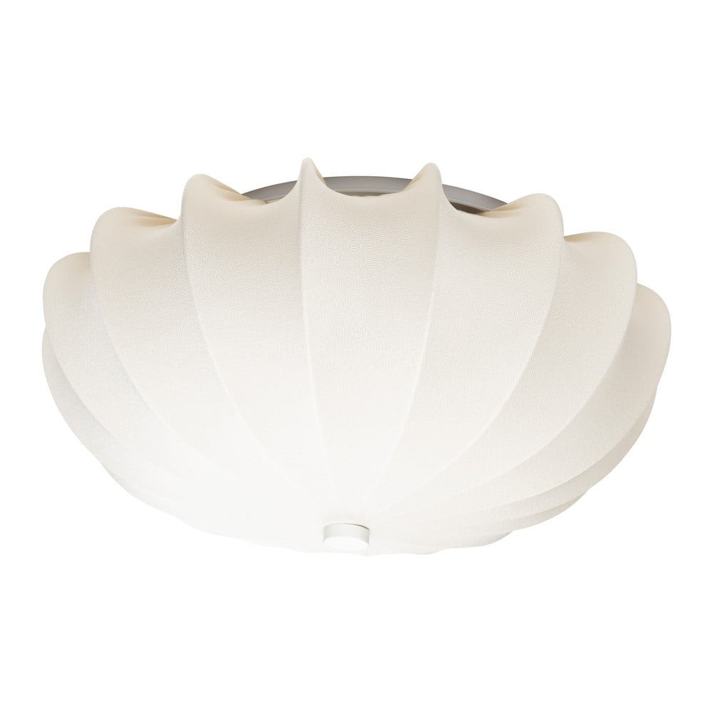 Krémszínű mennyezeti lámpa textil búrával ø 60 cm Shem – White Label