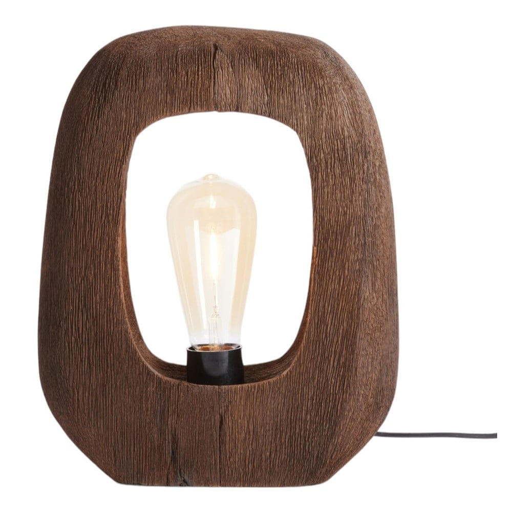 Barna asztali lámpa (magasság 30 cm) Kelafo – Light & Living