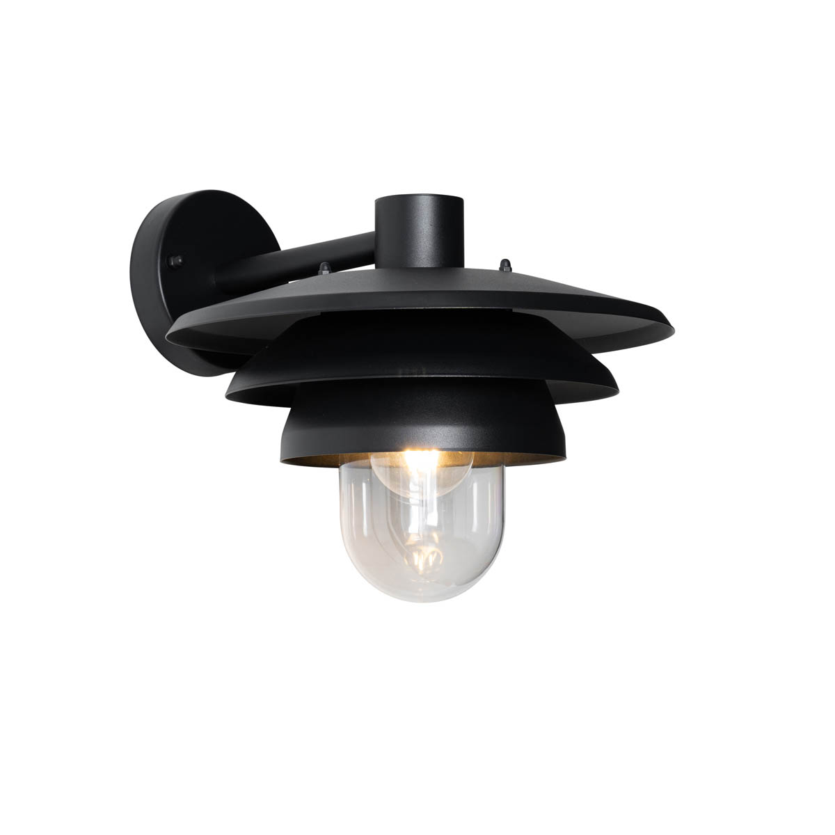 Design kültéri fali lámpa fekete IP44 - Morty