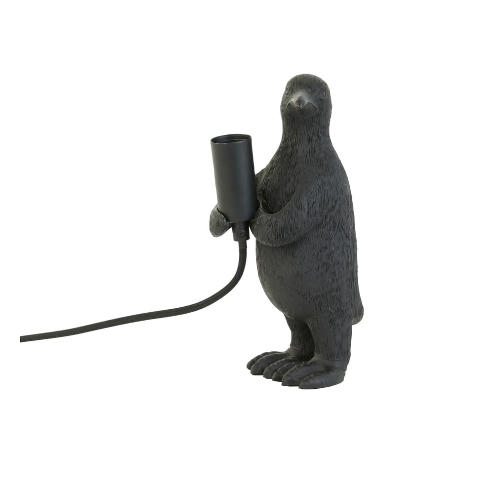 Matt fekete asztali lámpa (magasság 24 cm) Penguin – Light & Living