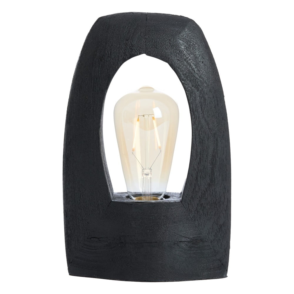 Matt fekete asztali lámpa (magasság 25 cm) Carini – Light & Living