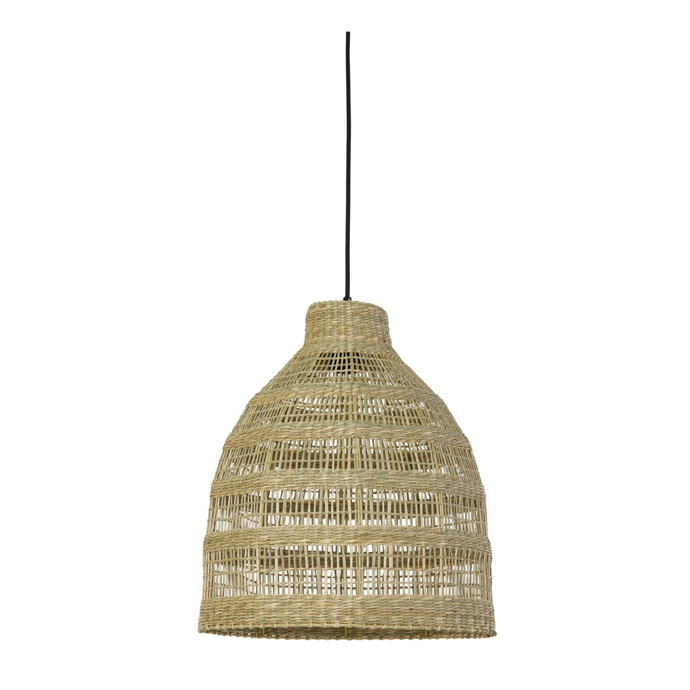 Natúr színű függőlámpa tengerifű lámpaernyővel ø 38 cm Sagar – Light & Living