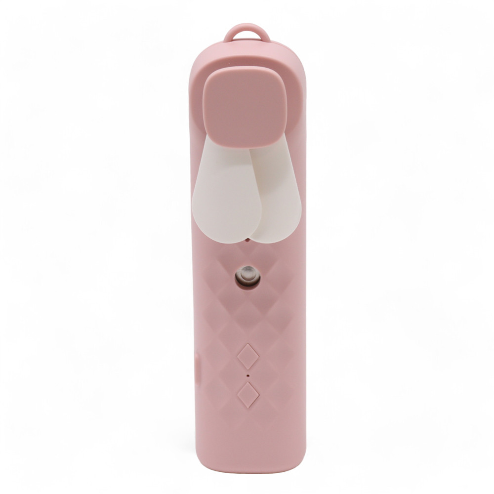 Rózsaszín Mini Párásító Ventilátor - USB töltés