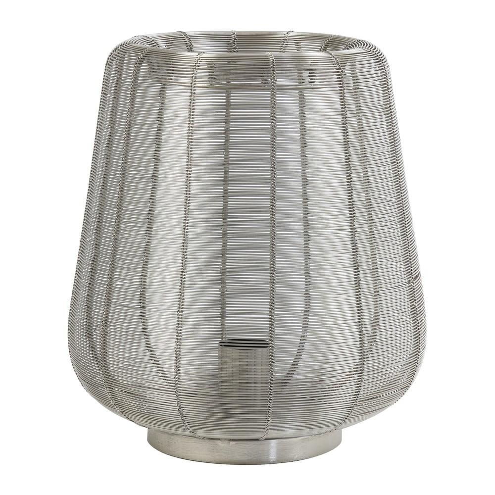 Szürke asztali lámpa fém búrával (magasság 31,5 cm) Adeta – Light & Living