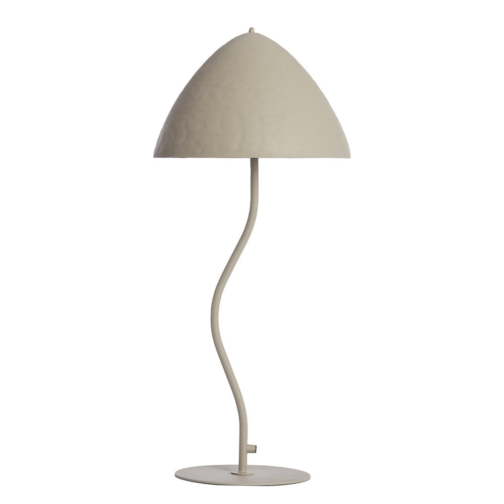 Világosszürke asztali lámpa fém búrával (magasság 67 cm) Elimo – Light & Living