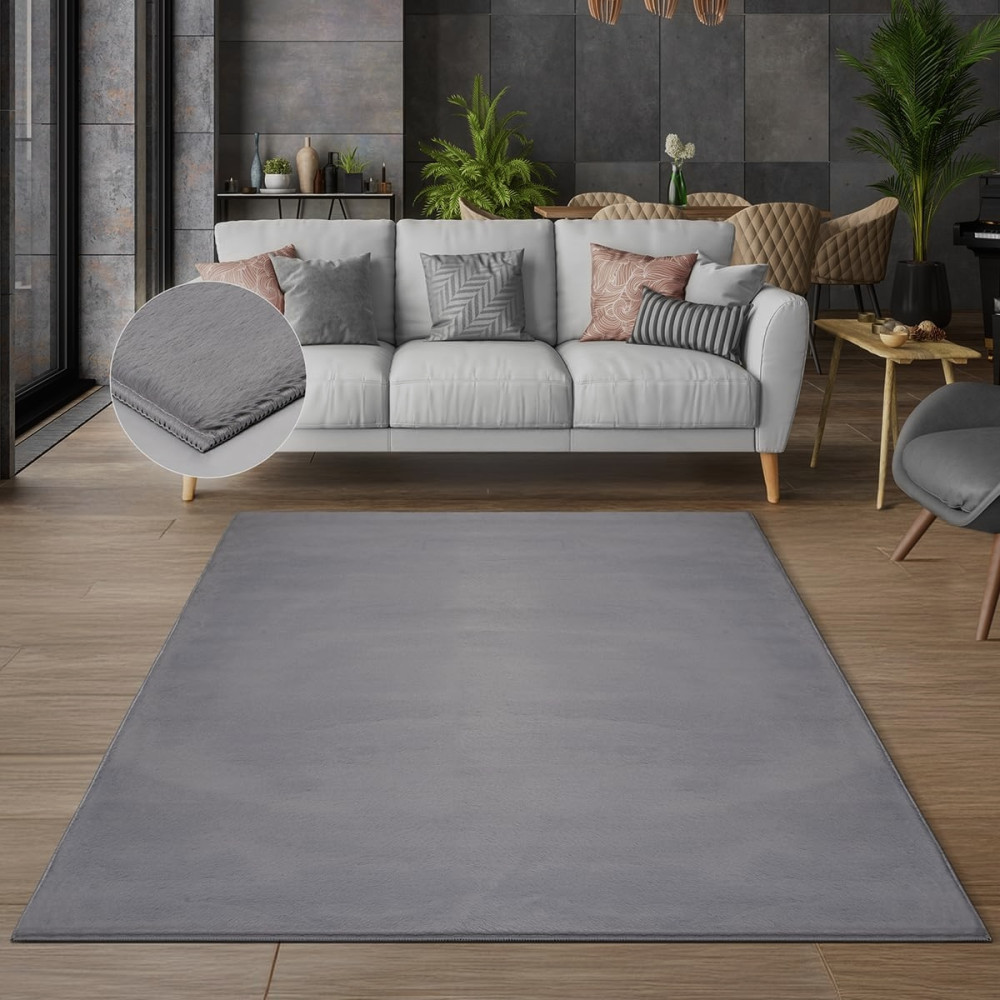                             Modern szőnyeg Melba Plüss (Grey) 160x220cm Szürke