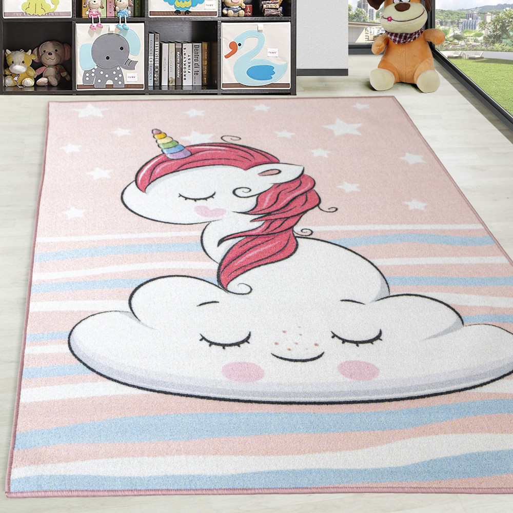 Gyerek új szőnyeg Pink Unikornis 130x180cm
