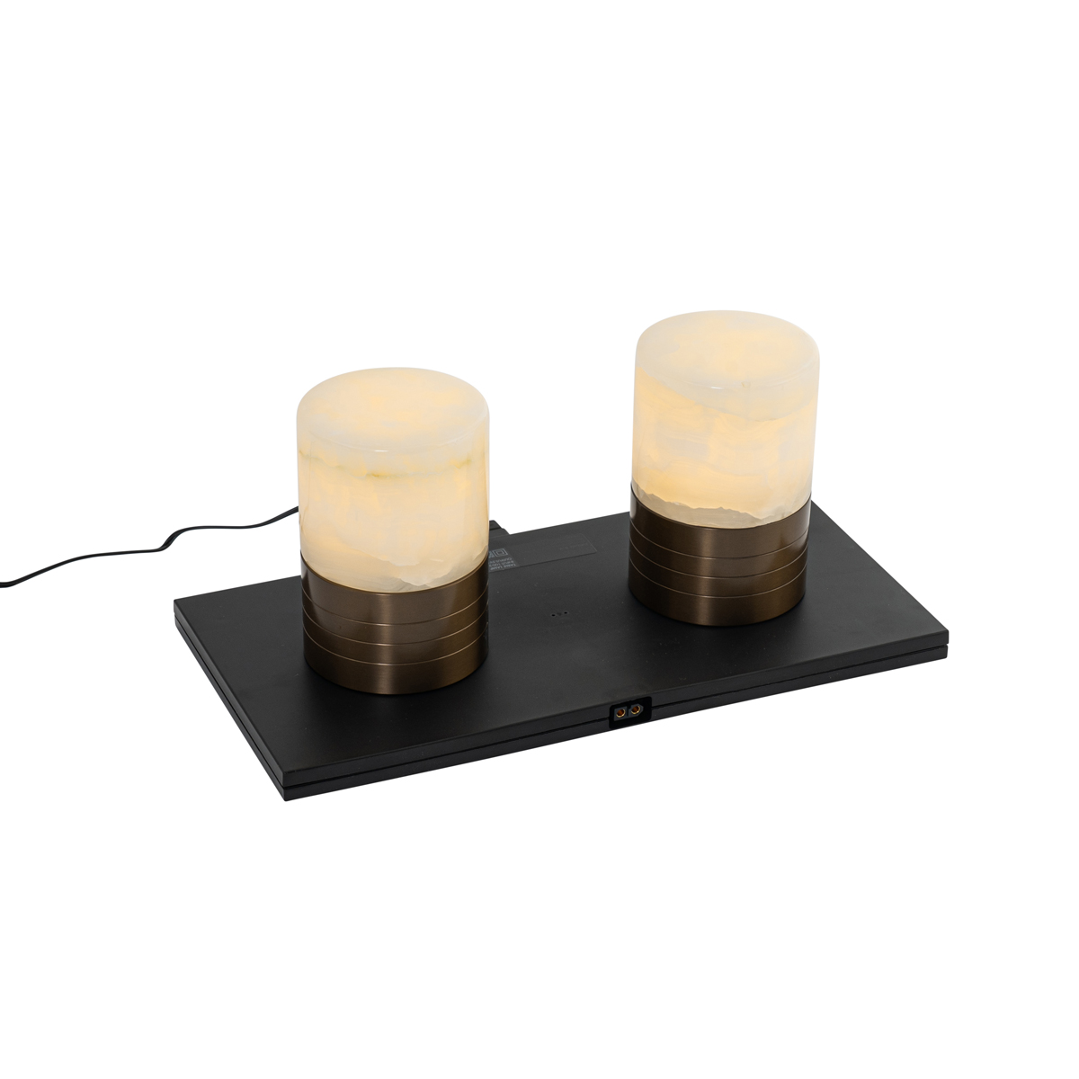 2 db-os asztali lámpa készlet sötét bronz RGBW újratölthető - Alessia