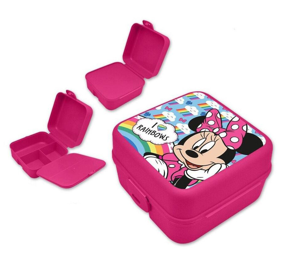 Disney Minnie Rainbows több rekeszes uzsonnás doboz, szendvicsdoboz